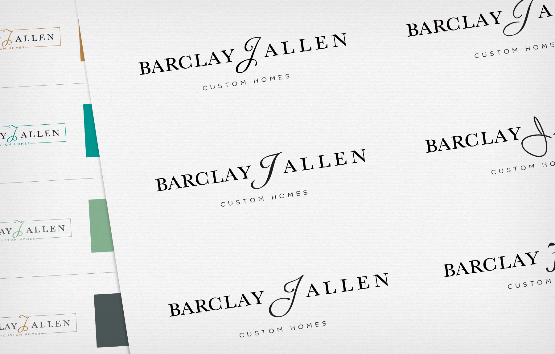 Color and Font Variations of New Timberlin Homes Logo