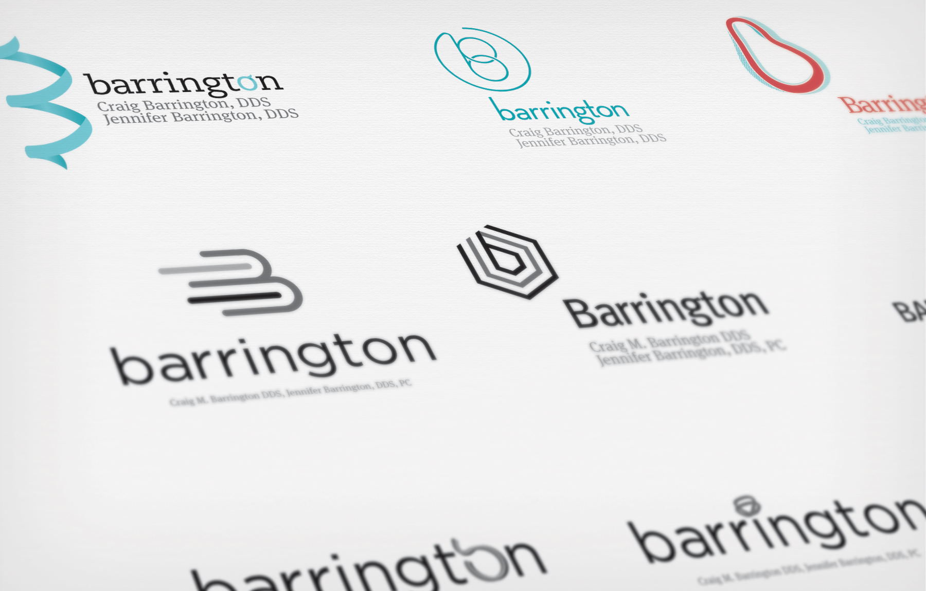Working Comps for Barrington Logo Identity